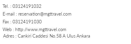 Ankara Avalon Hotel telefon numaralar, faks, e-mail, posta adresi ve iletiim bilgileri